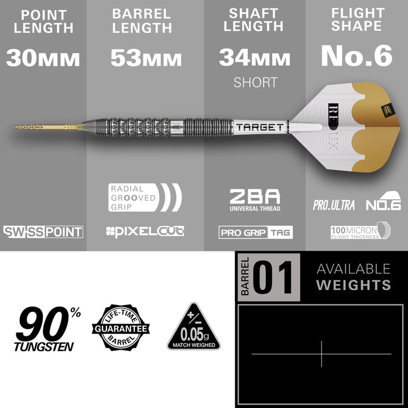 Load image into Gallery viewer, Target Redux 01 Swiss Point Steeldarts