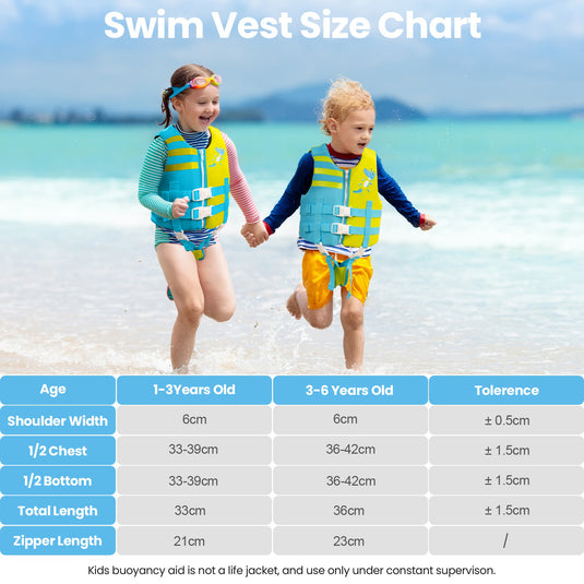 Schwimmweste Schaumstoff Kinder, Krokodil