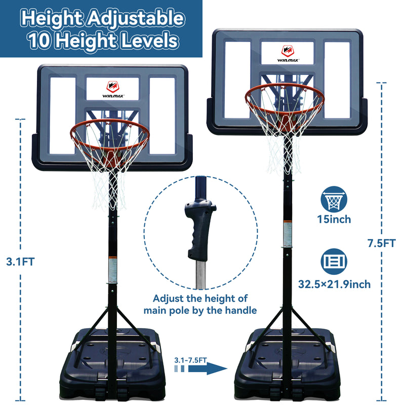 Laden Sie das Bild in Galerie -Viewer, WIN.MAX 32-inch Mini Hoop Basketball System