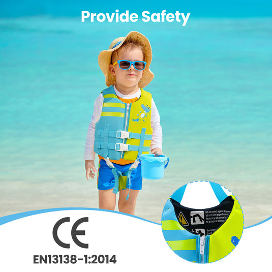 Schwimmweste Schaumstoff Kinder, Krokodil