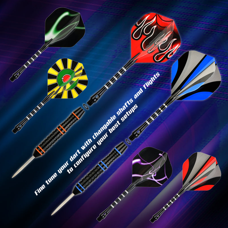 Laden Sie das Bild in Galerie -Viewer, Formula Sports Dartpfeil-Set mit Metallspitze, 12 Stück