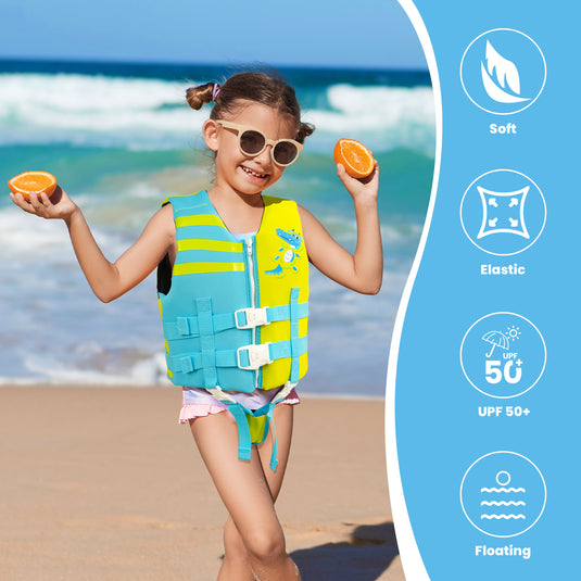 Schwimmweste Schaumstoff Kinder, Krokodil