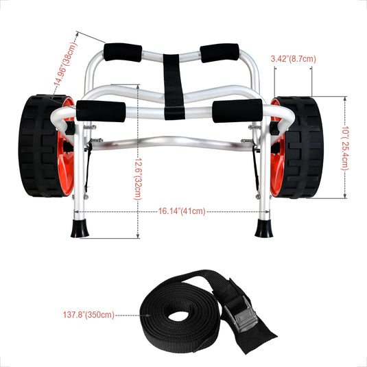 Carro de transporte para kayak de aluminio plegable WIN.MAX