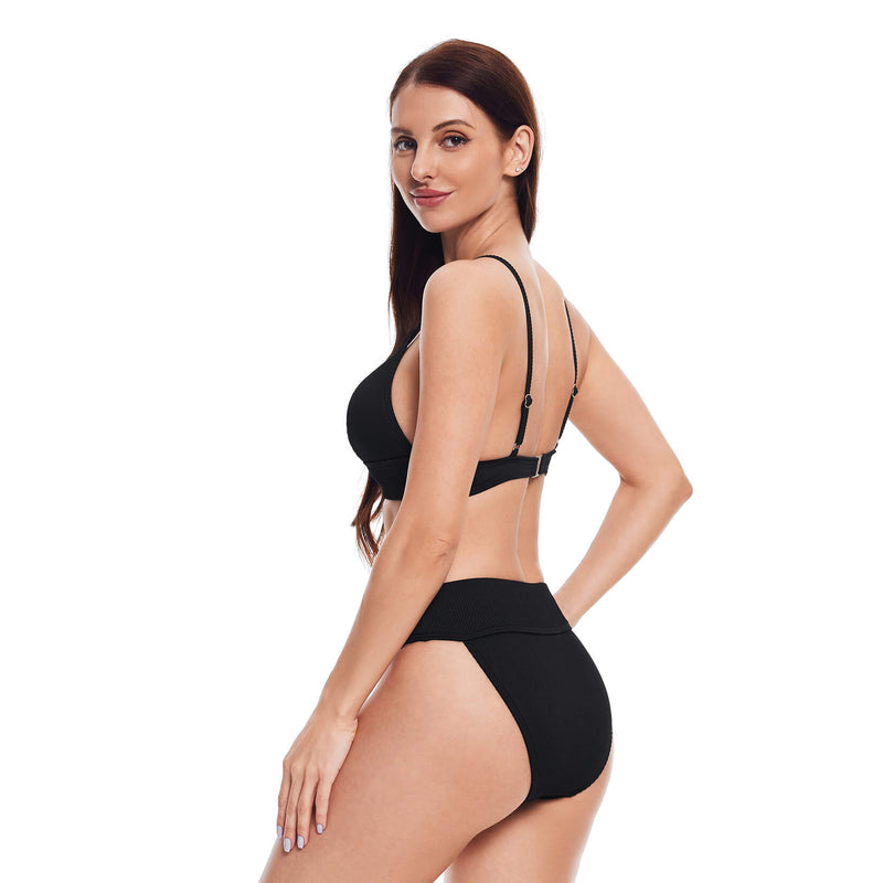 Laden Sie das Bild in Galerie -Viewer, Schwarzes Bikini Set