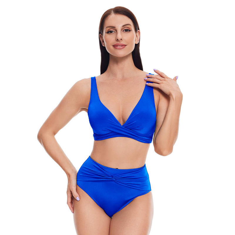 Laden Sie das Bild in Galerie -Viewer, Klein blau Bikini Set