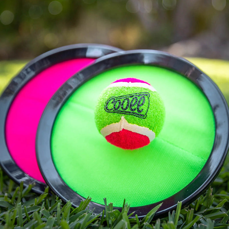 Laden Sie das Bild in Galerie -Viewer, Cooee Klettballspiel Klettball Set mit 2 Fangscheiben 1 Bälle