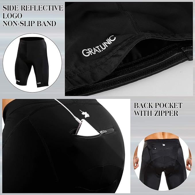 Load image into Gallery viewer, Men's Cycling Shorts with Seat Padding 9D