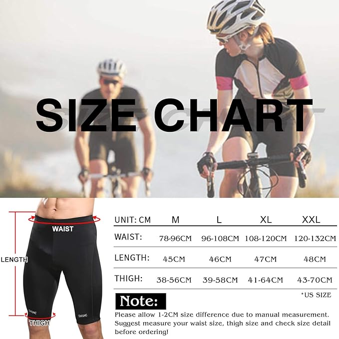 Load image into Gallery viewer, Men's Cycling Shorts with Seat Padding 9D