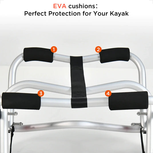 Carro de transporte para kayak de aluminio plegable WIN.MAX