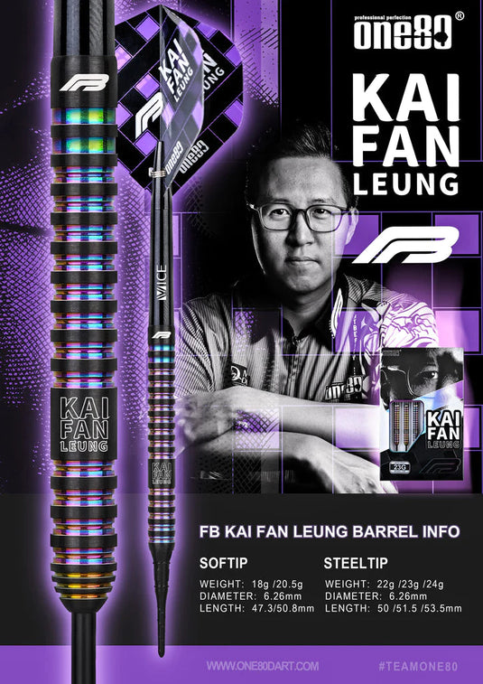 Dardo con punta de acero FB Leung V2 Signature