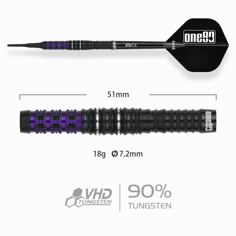 Laden Sie das Bild in Galerie -Viewer, One80 Luo Zhuolun Sniper Softip Darts
