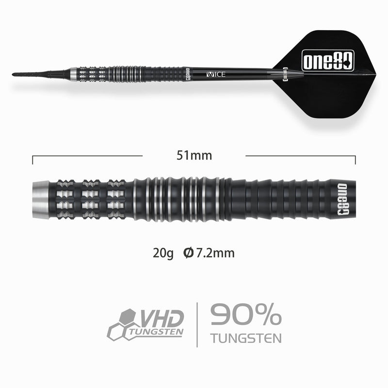 Laden Sie das Bild in Galerie -Viewer, One80 Luo Zhuolun Sniper Softip Darts