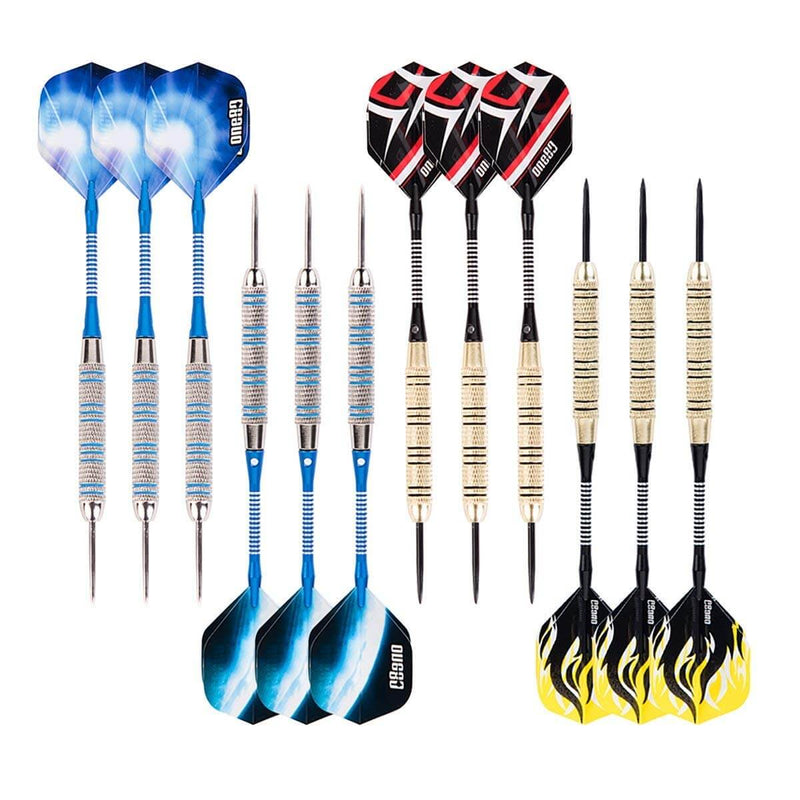 Load image into Gallery viewer, One80 Professional Steel Tips Dart Set | 12 Pack