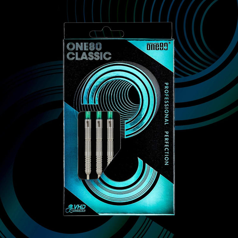 Laden Sie das Bild in Galerie -Viewer, ONE80 Steeldarts Set mit Flights und Schäfte