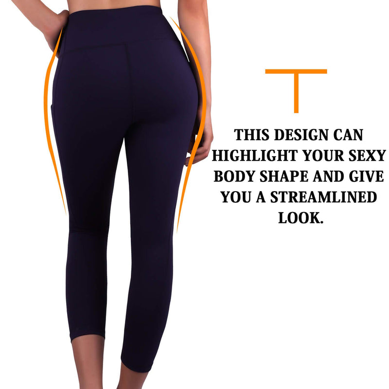 Laden Sie das Bild in Galerie -Viewer, 3/4 Fitness-Leggings mit Handytasche