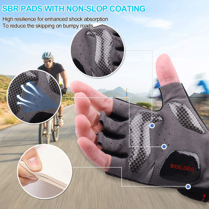 Load image into Gallery viewer, BOILDEG Breathable Half Finger Cycling Gloves