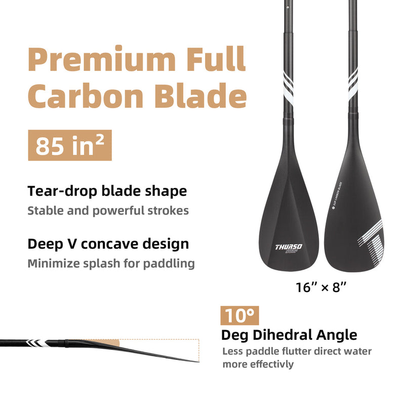 Cargue la imagen en el visor de la galería, THURSO SURF SUP Paddel Full Carbon, 180-220 cm