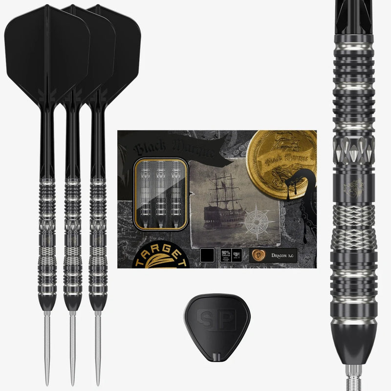 Laden Sie das Bild in Galerie -Viewer, Target Japan Black Marque Dragon 3.0 SP 90% Tungsten Steeldarts