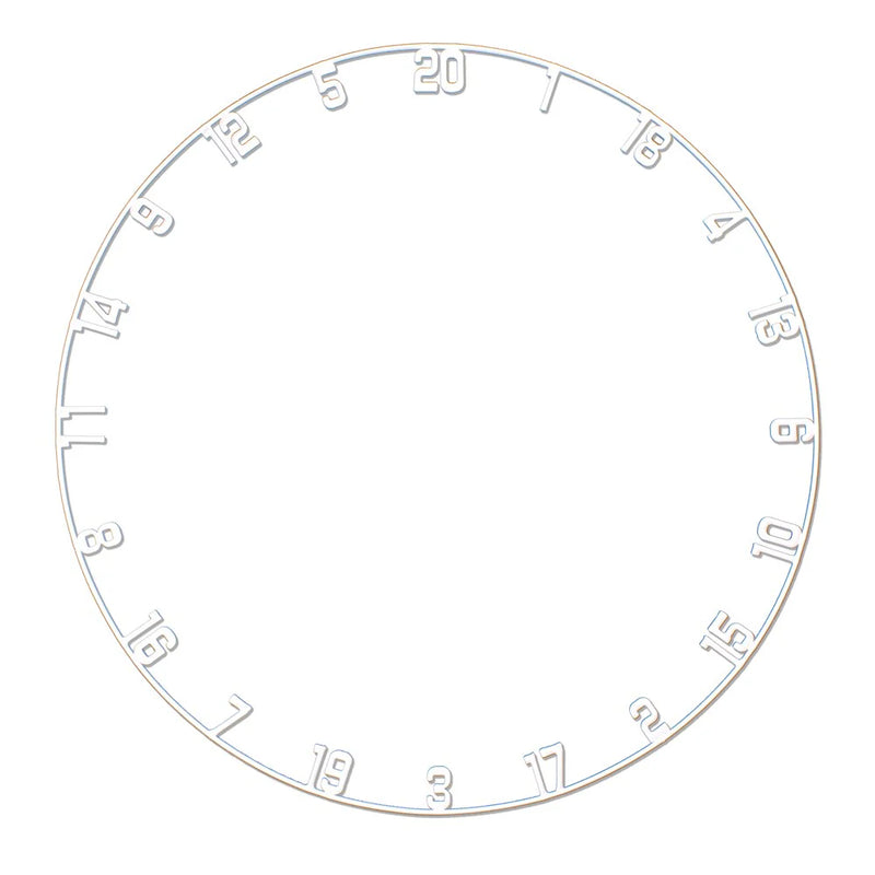 Laden Sie das Bild in Galerie -Viewer, TEX Titan Dartboard White Number Ring Zahlenring