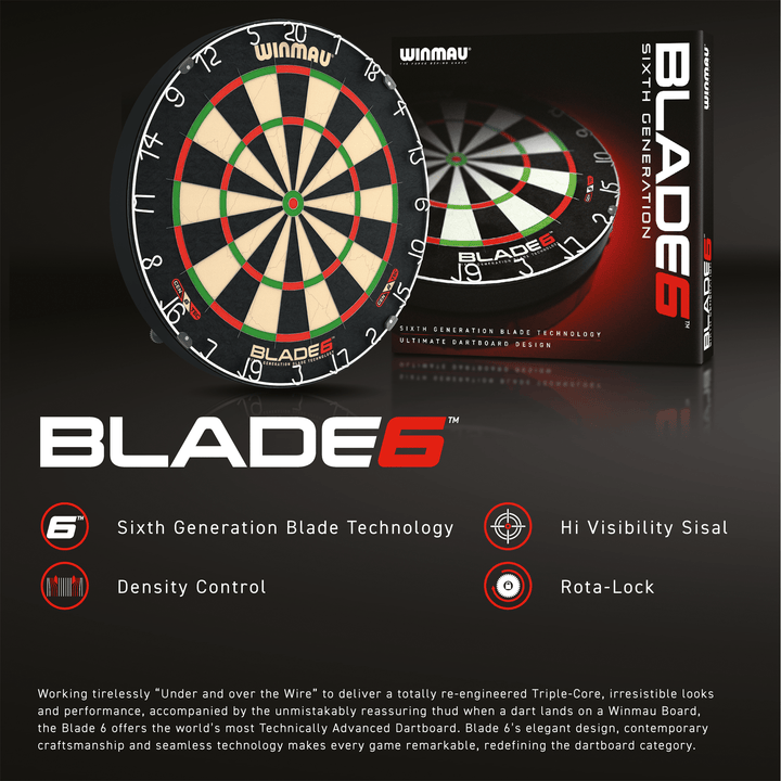 Load image into Gallery viewer, WINMAU Blade 6 - Dartboard