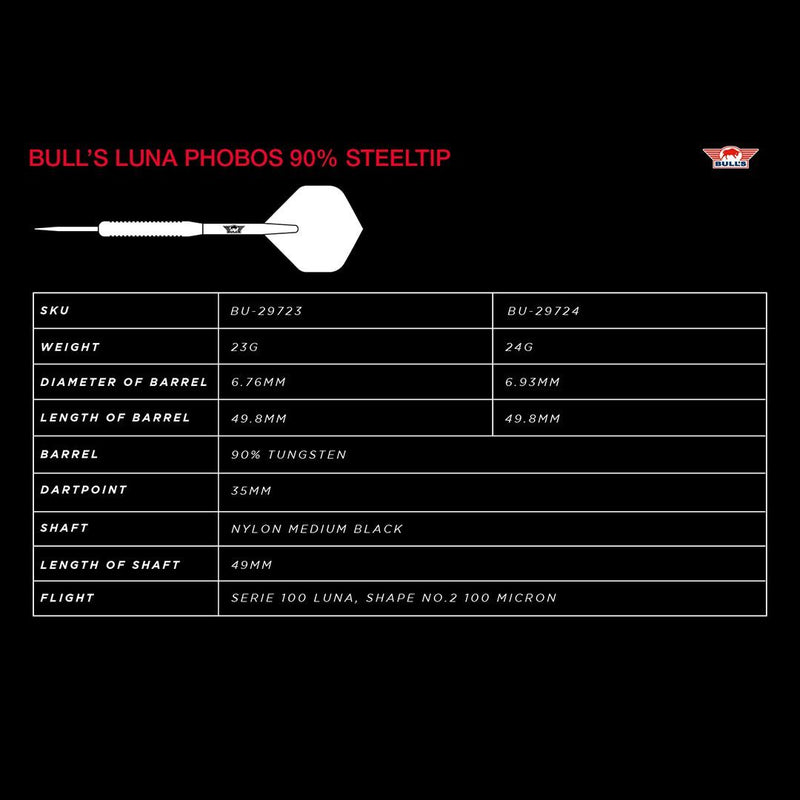 Laden Sie das Bild in Galerie -Viewer, Bull's Luna Phobos 90% 24g Steeltip