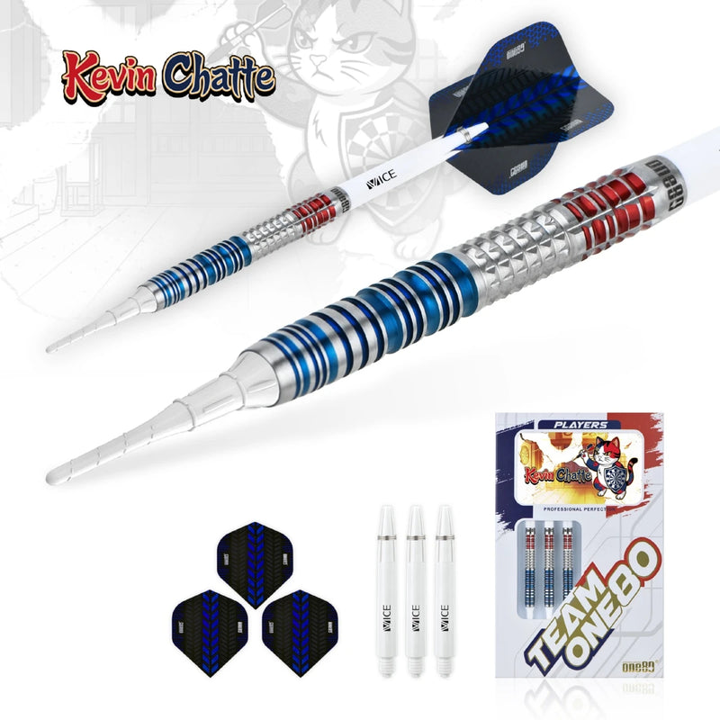 Cargue la imagen en el visor de la galería, One80 Kevin Chatte Signature Dart Softip 18g
