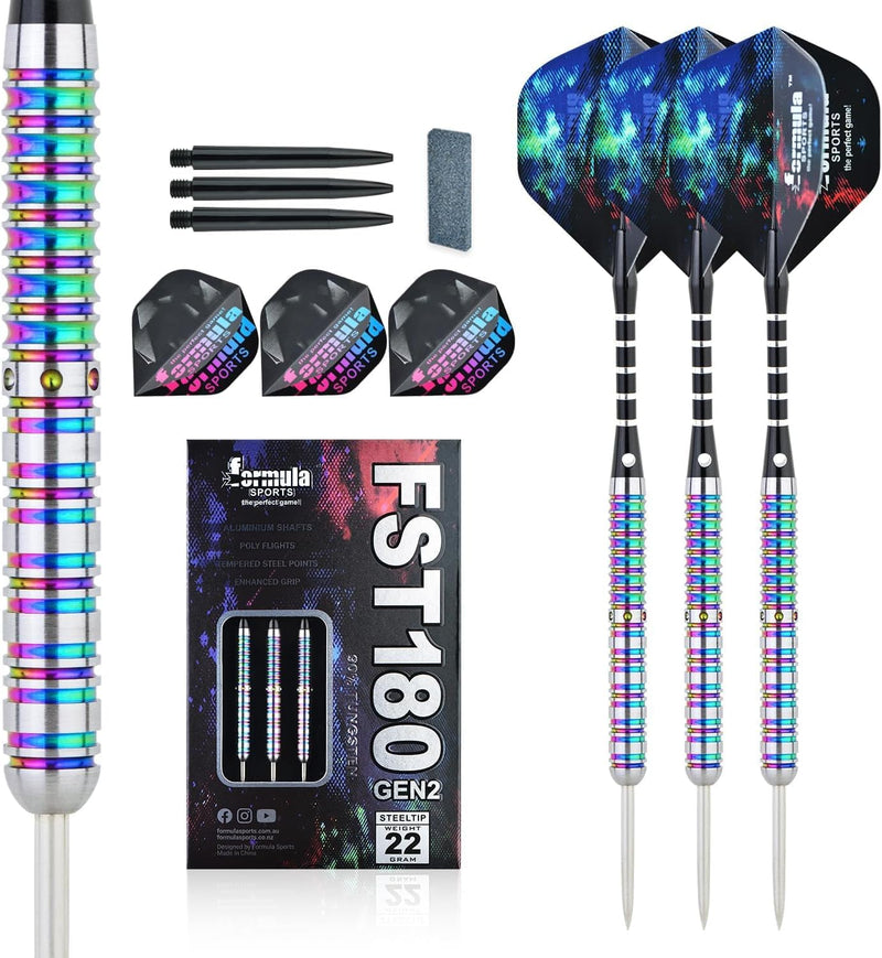 Load image into Gallery viewer, Formula Sports FST180 Gen2, 90% Tungsten Steel Tip Dart Set