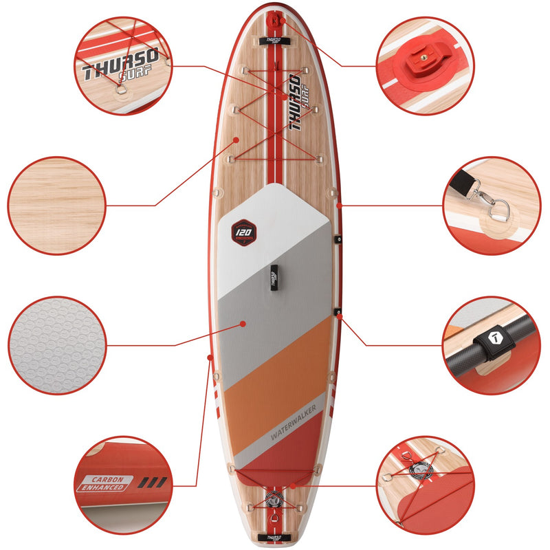 Cargue la imagen en el visor de la galería, Tabla de SUP polivalente Waterwalker 120 de 10 pies