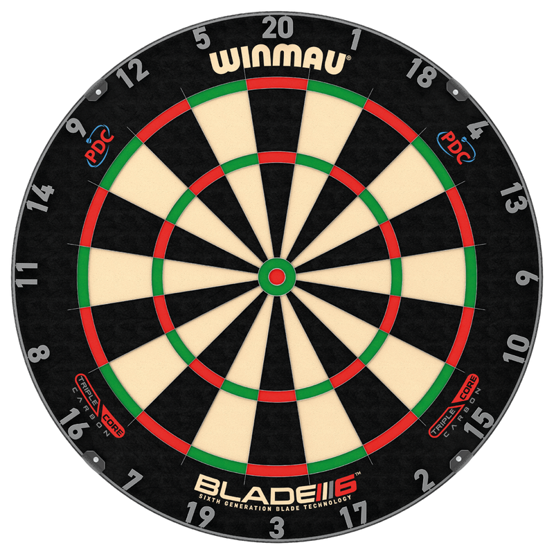 Laden Sie das Bild in Galerie -Viewer, WINMAU Blade 6 Triple Core Dartboard