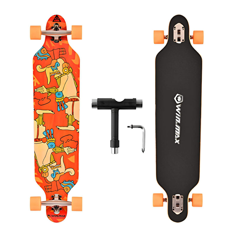 Cargue la imagen en el visor de la galería, WIN.MAX 8 Lagen Maple Rutschfest Komplett Skateboard 41”