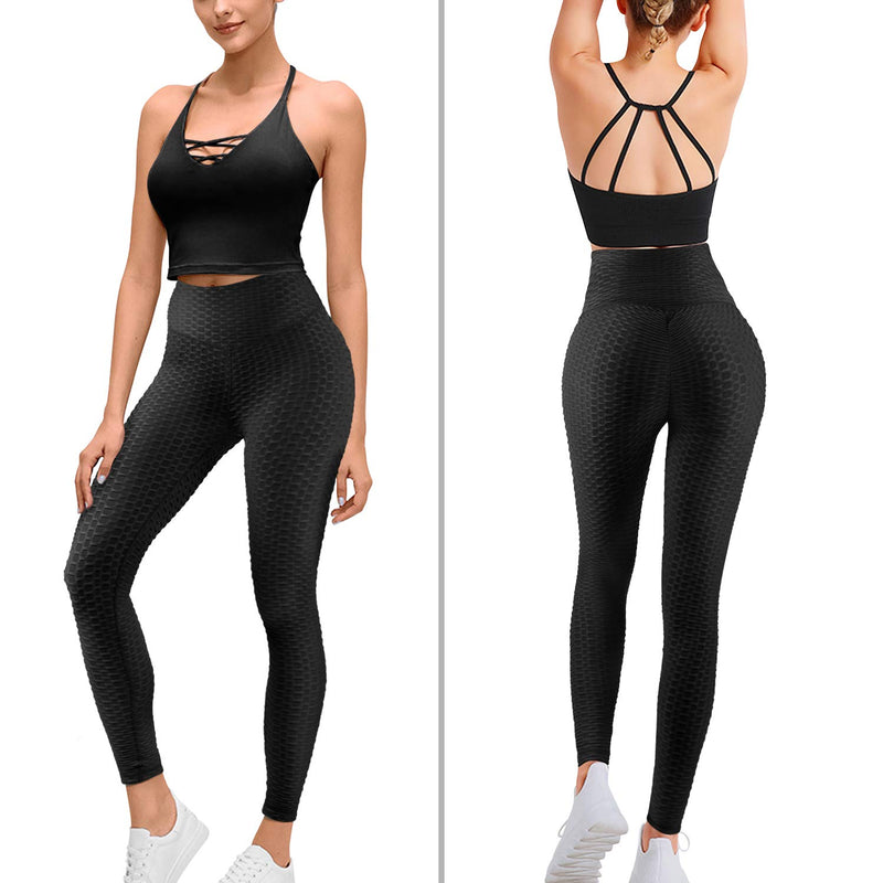 Laden Sie das Bild in Galerie -Viewer, Wabenförmige Po Lifting Leggings
