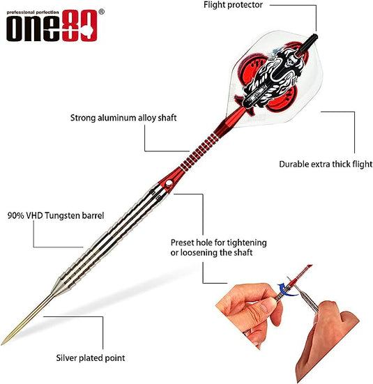 One80 TDPACK 90% punta de acero de tungsteno