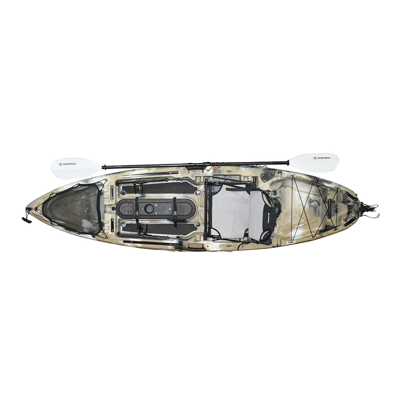 Cargue la imagen en el visor de la galería, WIN.MAX Kayak de pesca Candlelight Fish River con 1 remo combinado