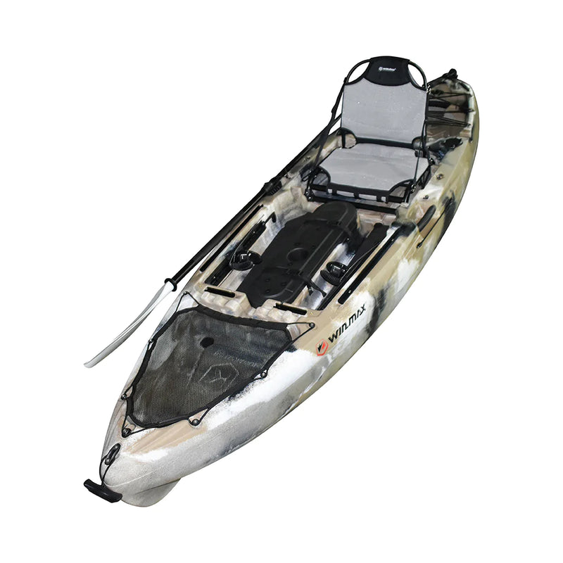 Cargue la imagen en el visor de la galería, WIN.MAX Kayak de pesca Candlelight Fish River con 1 remo combinado
