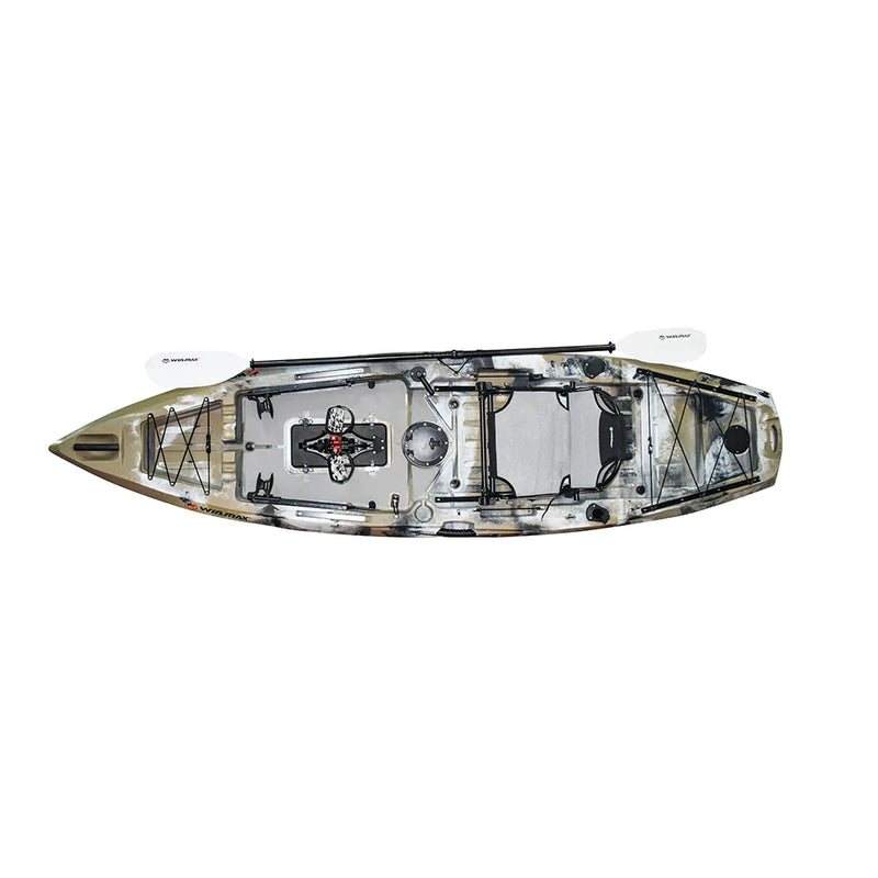 Cargue la imagen en el visor de la galería, WIN.MAX Killer Whale Lake Kayak de pesca con sistema de pedales y 1 remo combinado