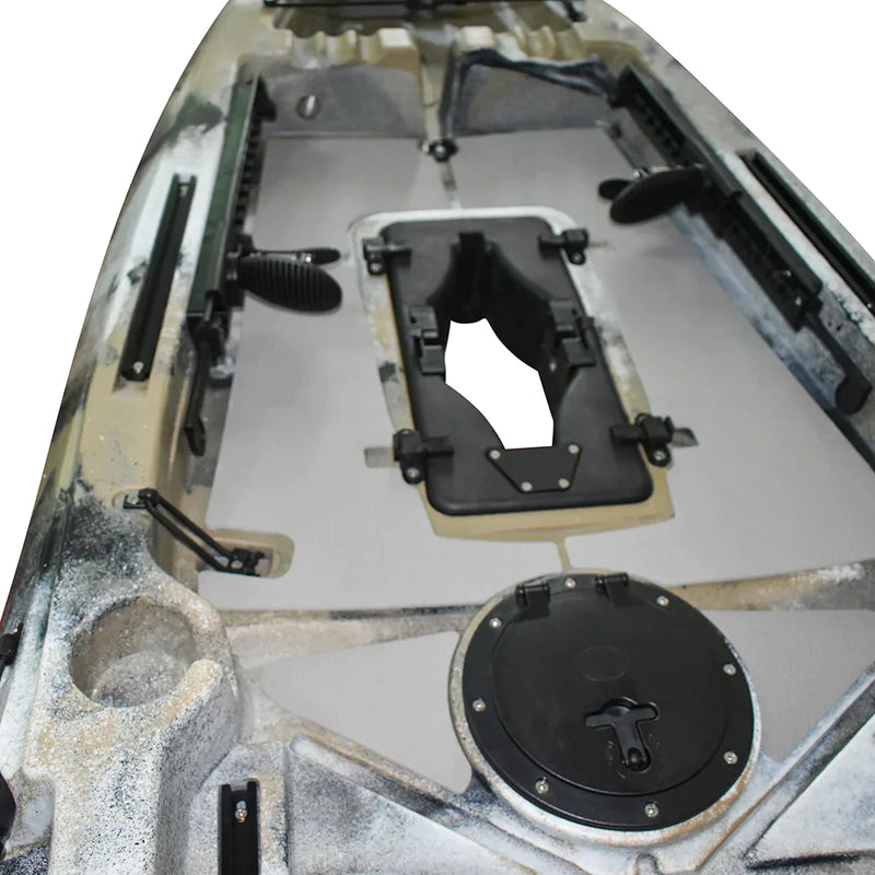 Cargue la imagen en el visor de la galería, WIN.MAX Killer Whale Lake Kayak de pesca con sistema de pedales y 1 remo combinado