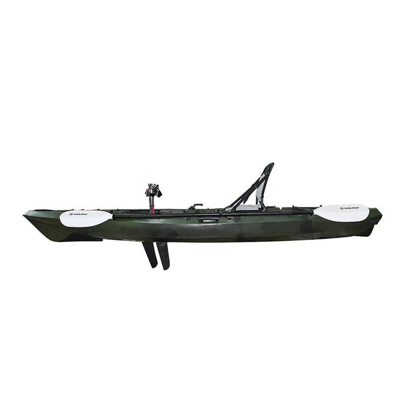 Cargue la imagen en el visor de la galería, WIN.MAX Killer Whale Kayak de pesca individual con pedal y 1 remo combinado