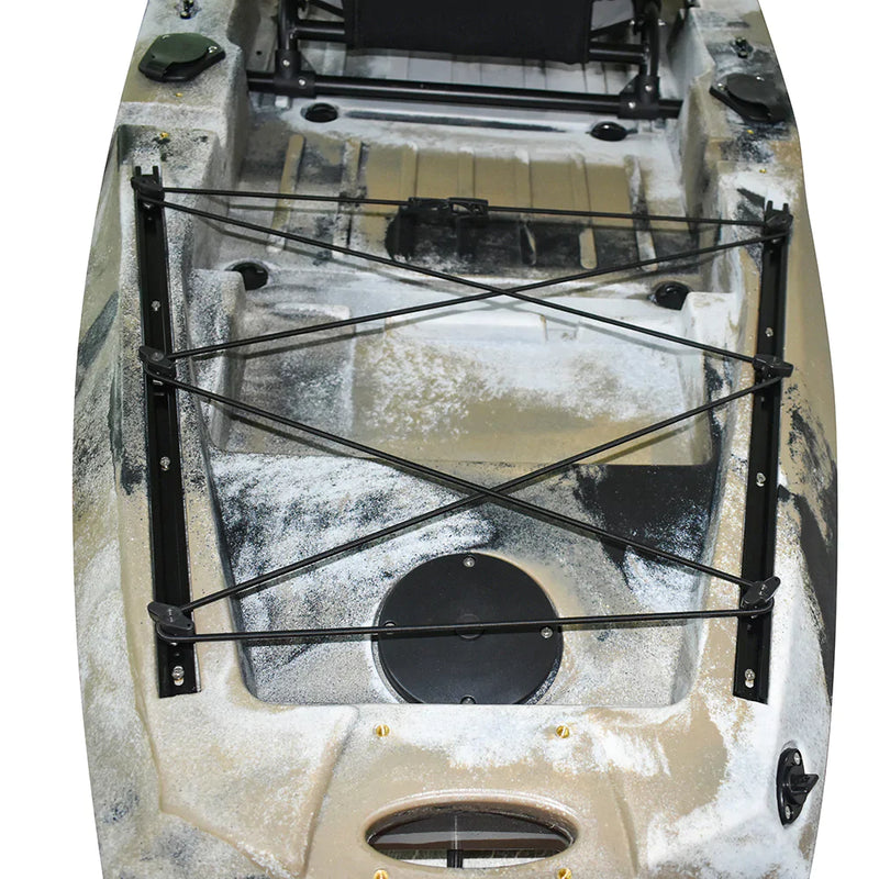 Cargue la imagen en el visor de la galería, WIN.MAX Killer Whale Lake Kayak de pesca con sistema de pedales y 1 remo combinado