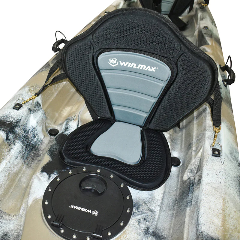 Cargue la imagen en el visor de la galería, WIN.MAX Whale Family Kayak de pesca en río para dos personas con 2 remos combinados