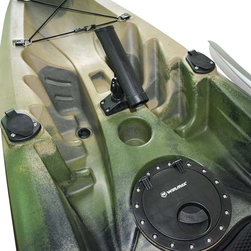 Laden Sie das Bild in Galerie -Viewer, WIN.MAX Whale Family Big Two Seater Fishing Kayak mit 2 Kombi-Paddeln