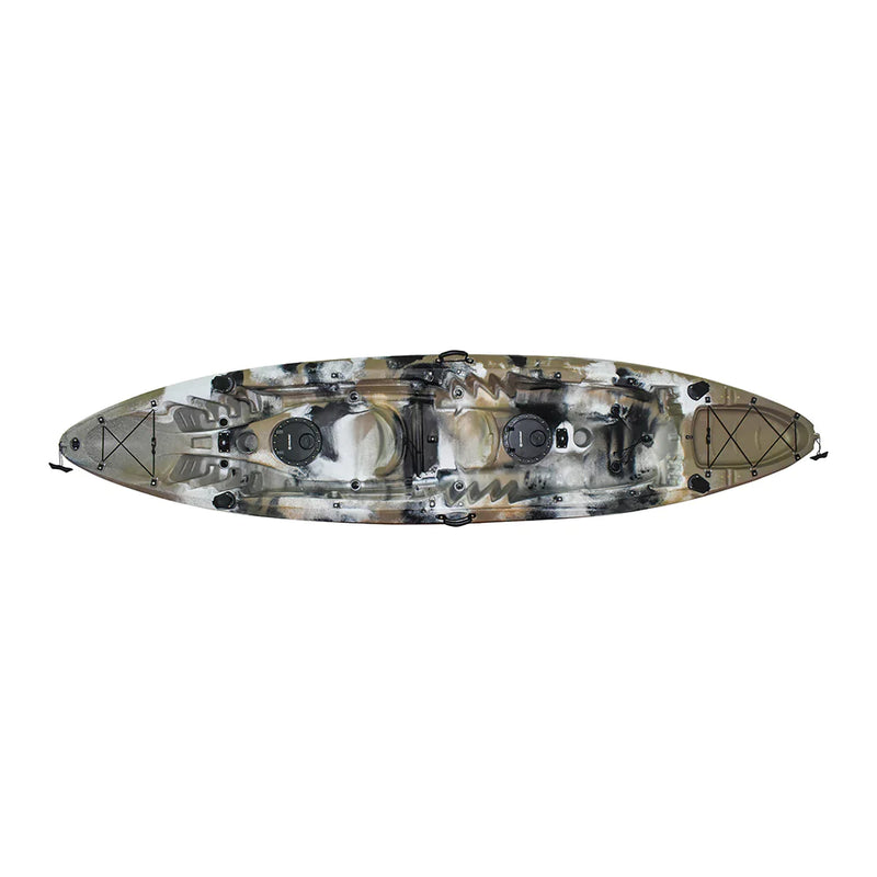 Cargue la imagen en el visor de la galería, WIN.MAX Whale Family Kayak de pesca en río para dos personas con 2 remos combinados
