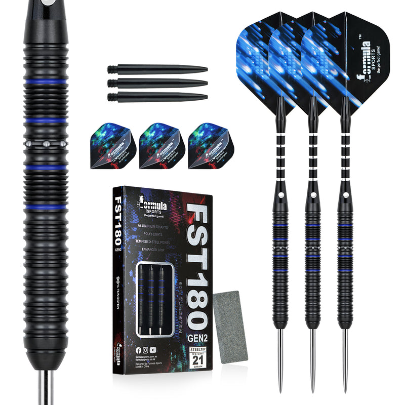 Laden Sie das Bild in Galerie -Viewer, Formula Sports FST180 Gen2 - 90% Tungsten Darts Metal Tip Set
