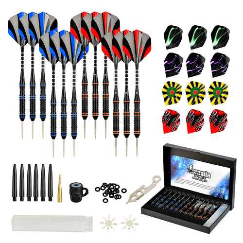 Formula Sports Dartpfeil-Set mit Metallspitze, 12 Stück