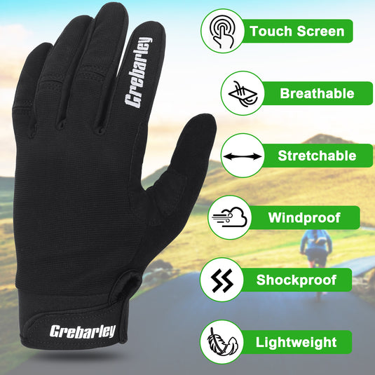 grebarley handschuhe Grebarley Gepolsterte, rutschfeste Mountainbike-Handschuhe – Sport Depot Shop