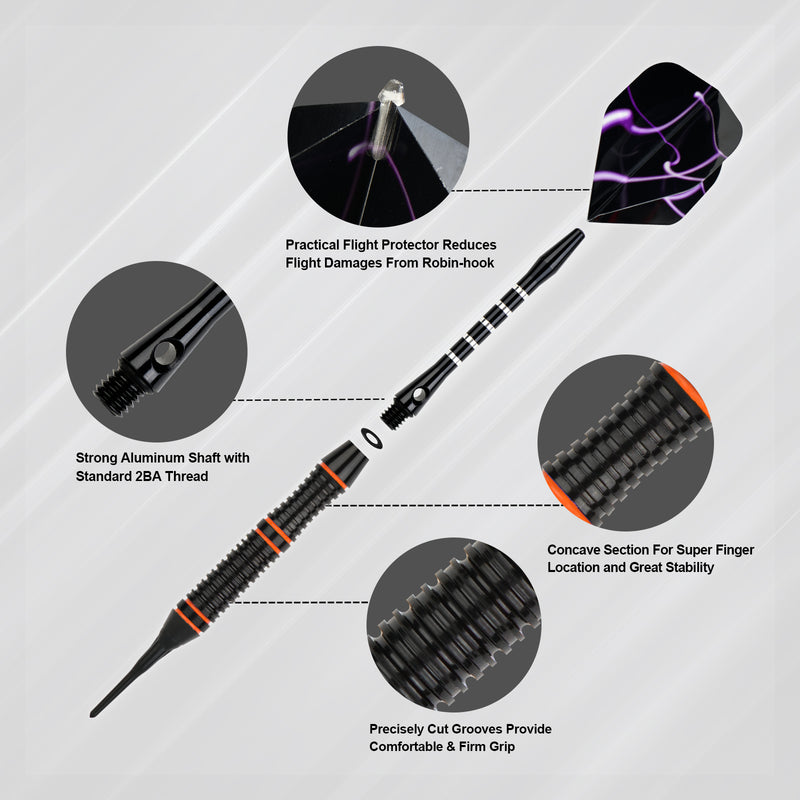 Load image into Gallery viewer, Formula Sports Soft Darts Pfeile Set für elektronische dartscheibe, 12 Stück
