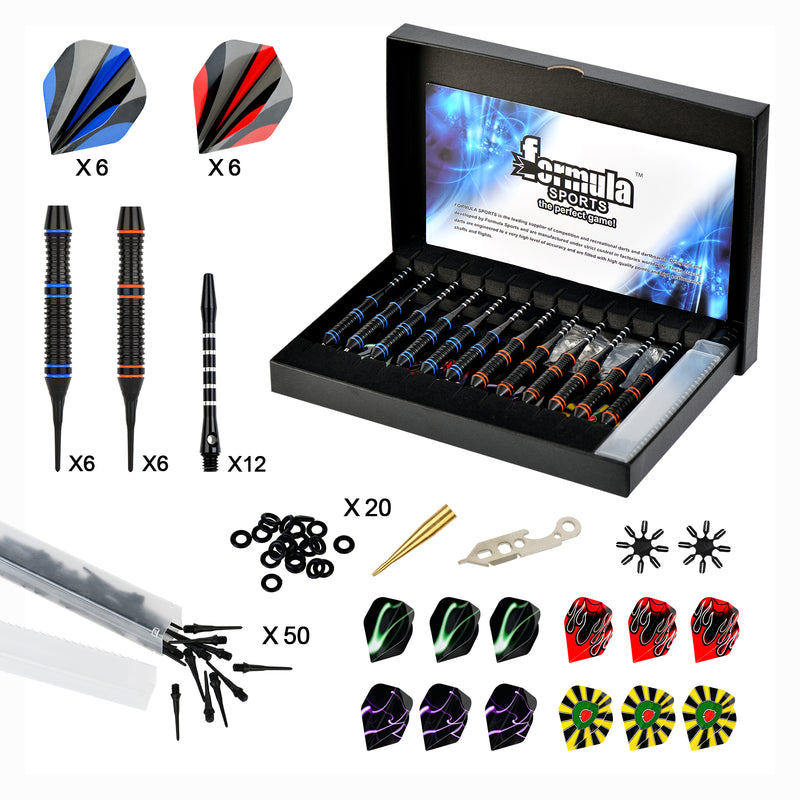 Load image into Gallery viewer, Formula Sports Soft Darts Pfeile Set für elektronische dartscheibe, 12 Stück
