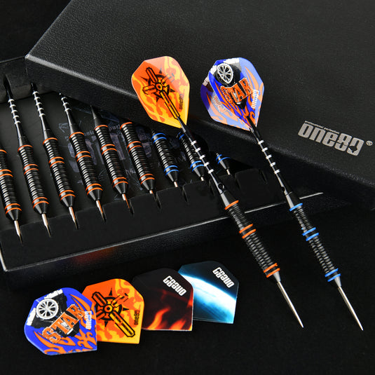 One80 Dartpfeil-Set mit Metallspitze, 12 Stück