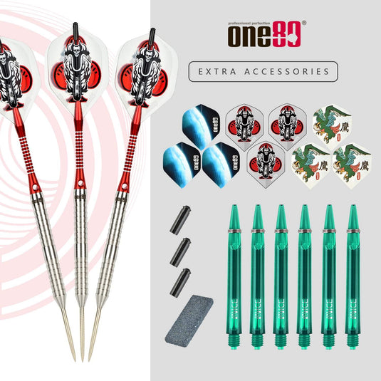 ONE80 Dartpfeile Tungsten Profi Dartpfeile mit Metallspitze