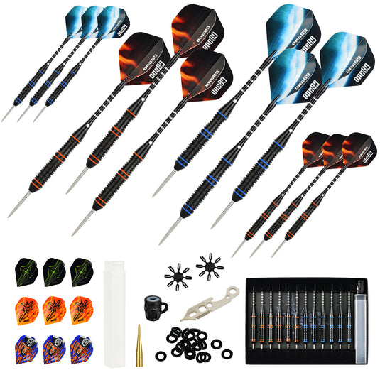 One80 Dartpfeil-Set mit Metallspitze, 12 Stück