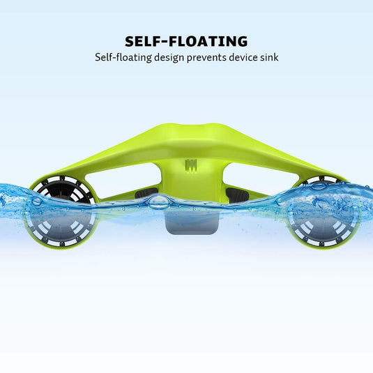 ASIWO Unterwasserscooter mit Action Kamera Halterung - MANTA - Grün